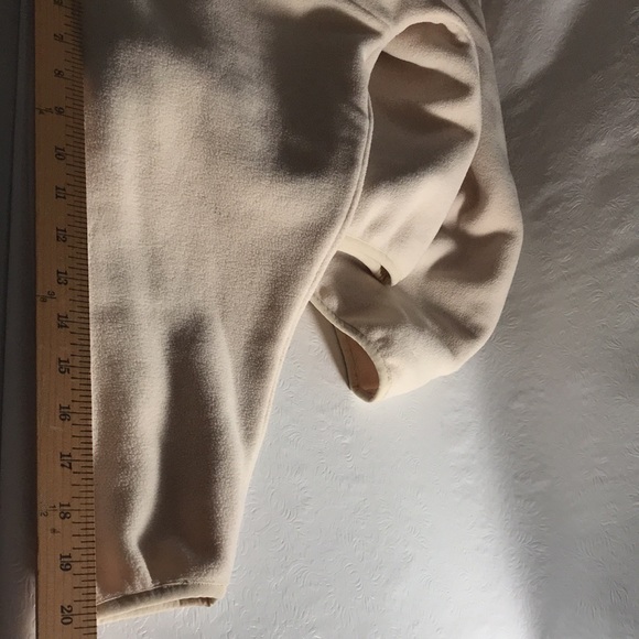 TNA Brand Fleece Boyfriend Cream 1/4 Zip Sweatshirt Quarter-zip Fleece Pullover - Picture 8 of 8